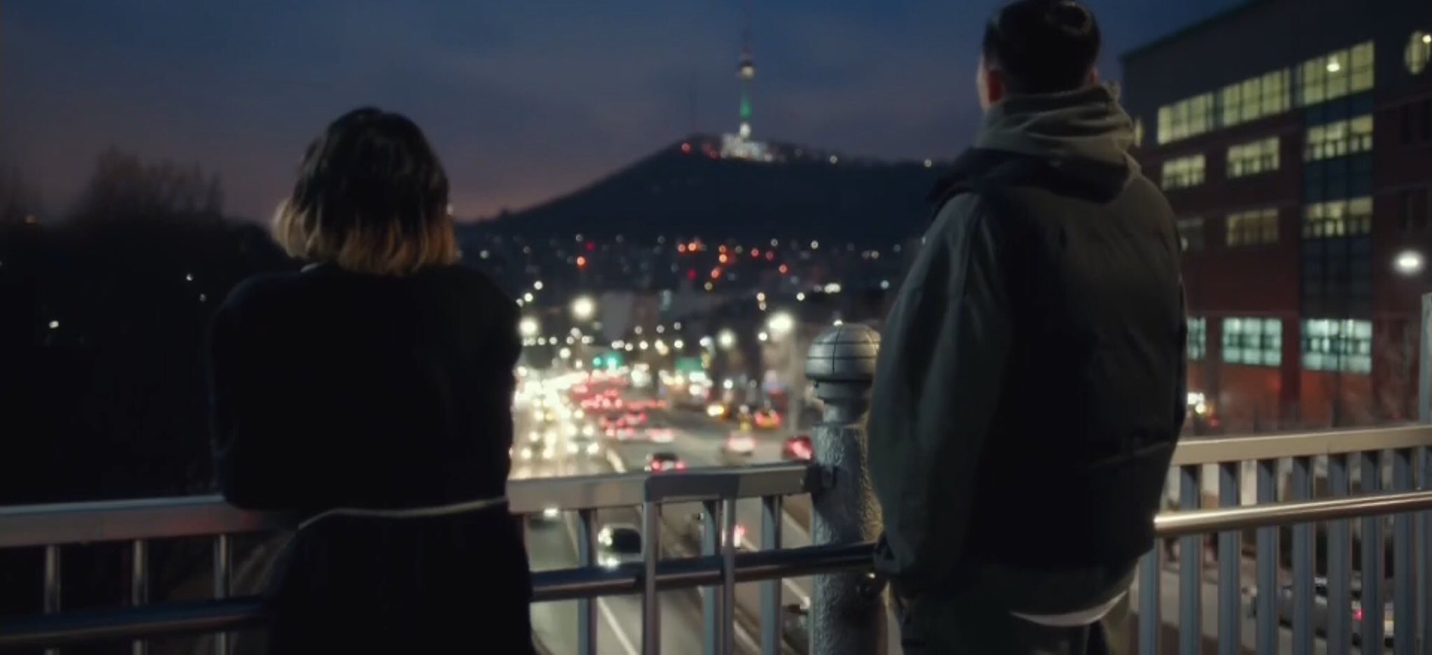 N Seoul Tower at night